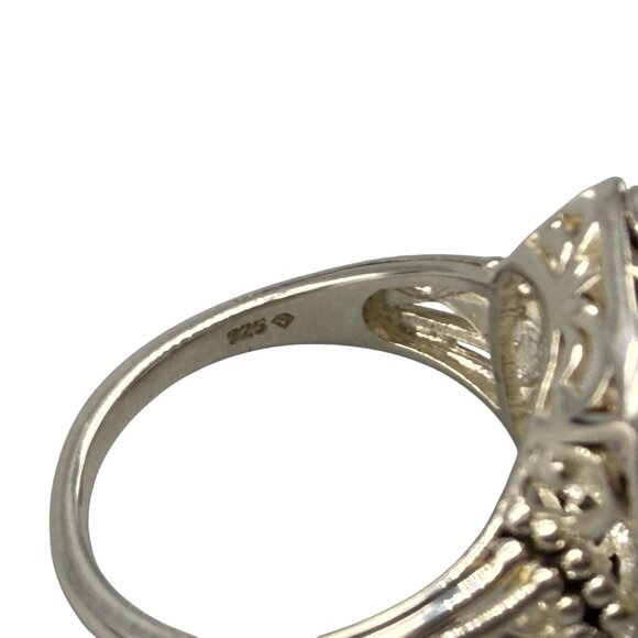 Orvieto Odyssey Sterling Silver 10.00 Ct TGW Cassiopeia Quartz Ring Size 10 - Picture 6 of 12